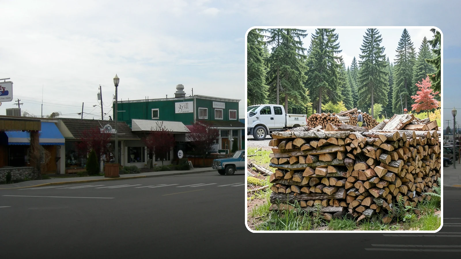Firewood Sales in Stanwood, Snohomish County, WA - We sell dependable, properly seasoned firewood by the quantity you need for reliable heat through the damp Pacific Northwest...