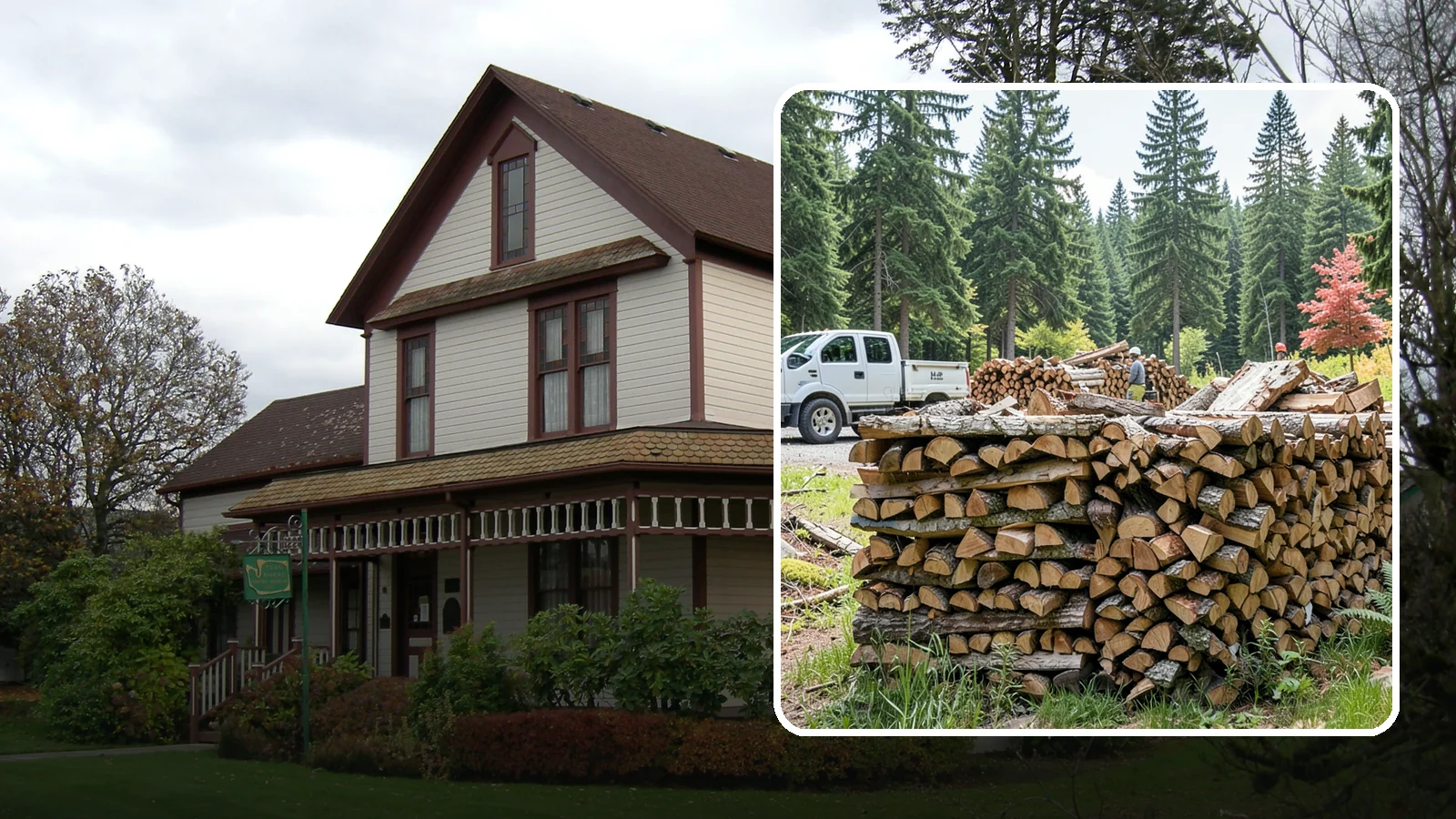 Firewood Sales in Sumner, Pierce County, WA - We sell dependable, properly seasoned firewood by the quantity you need for reliable heat through the damp Pacific Northwest...