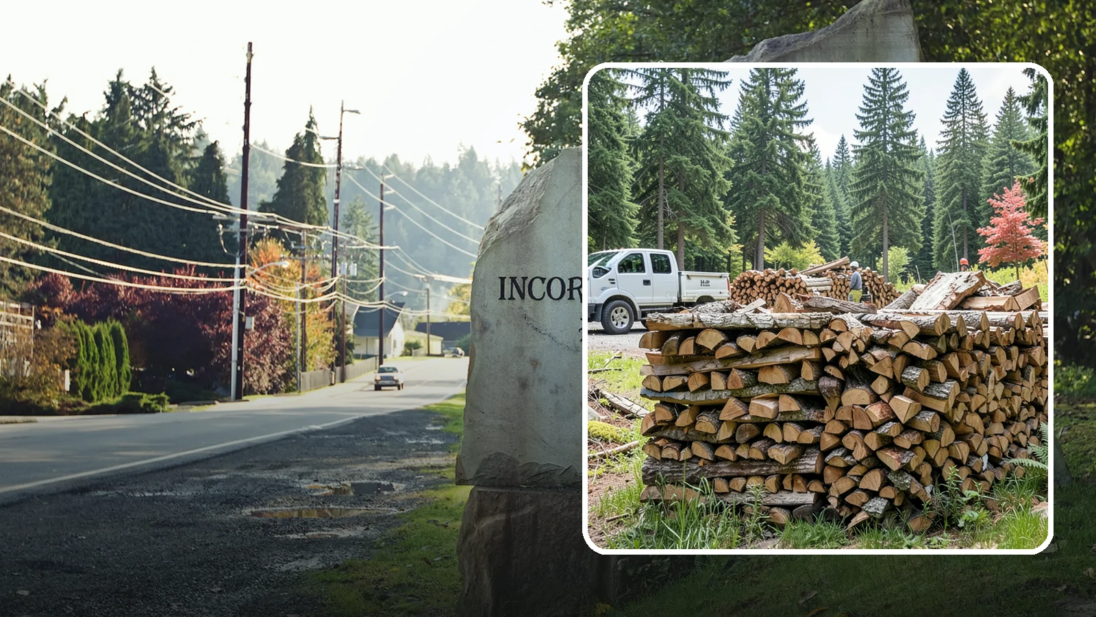 Firewood Sales in Wilkeson, Pierce County, WA - We sell dependable, properly seasoned firewood by the quantity you need for reliable heat through the damp Pacific Northwest...