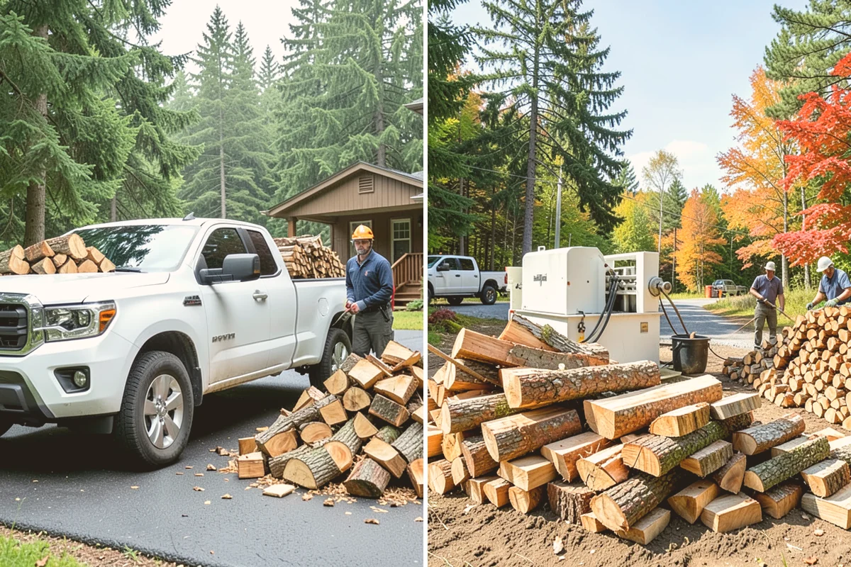 Firewood Splitting in Algona, King County, WA - Discuss your preferred split size and volume