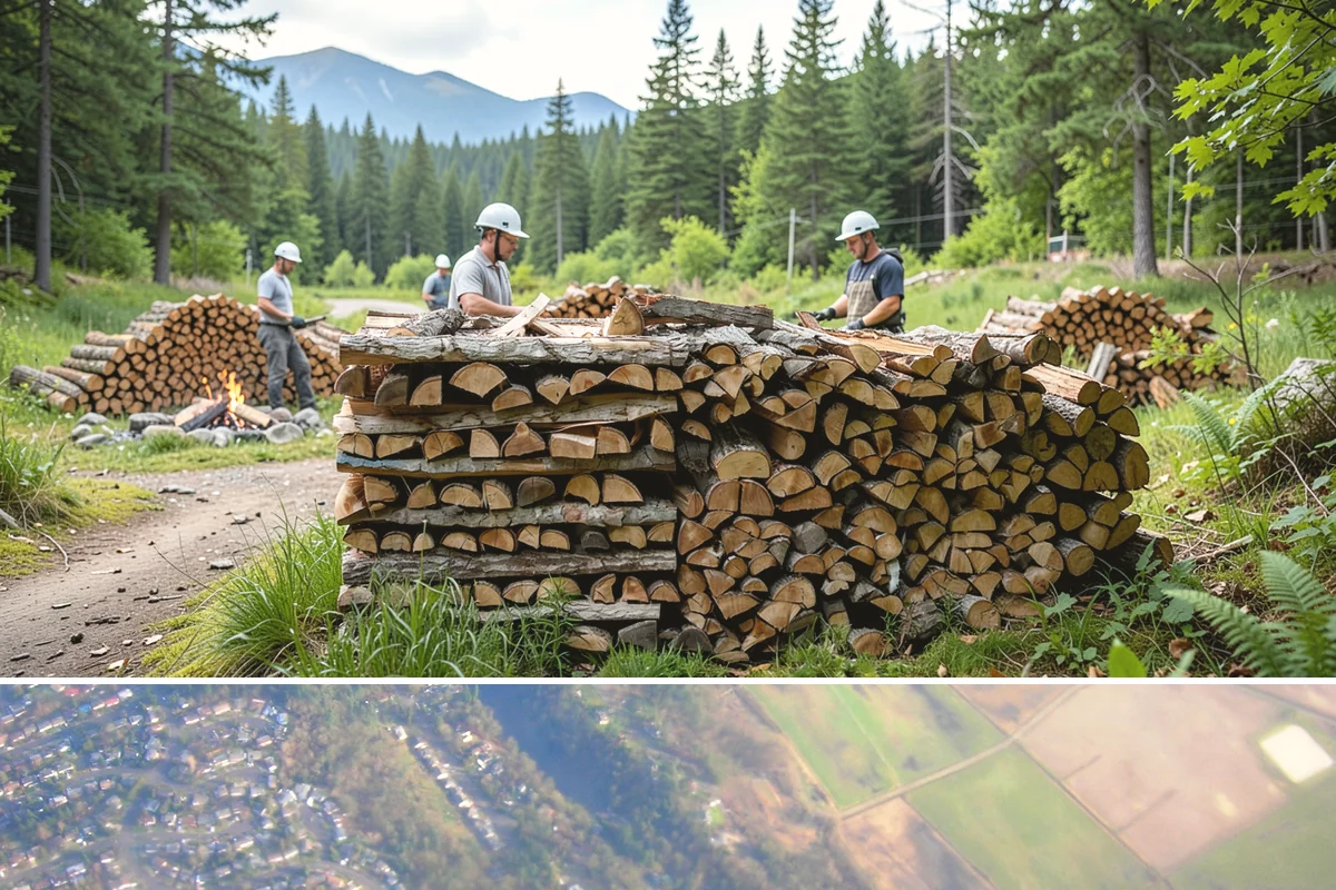 Firewood Splitting in Algona, King County, WA - Split in the spring so the wood has the warm, drier months to finish seasoning.