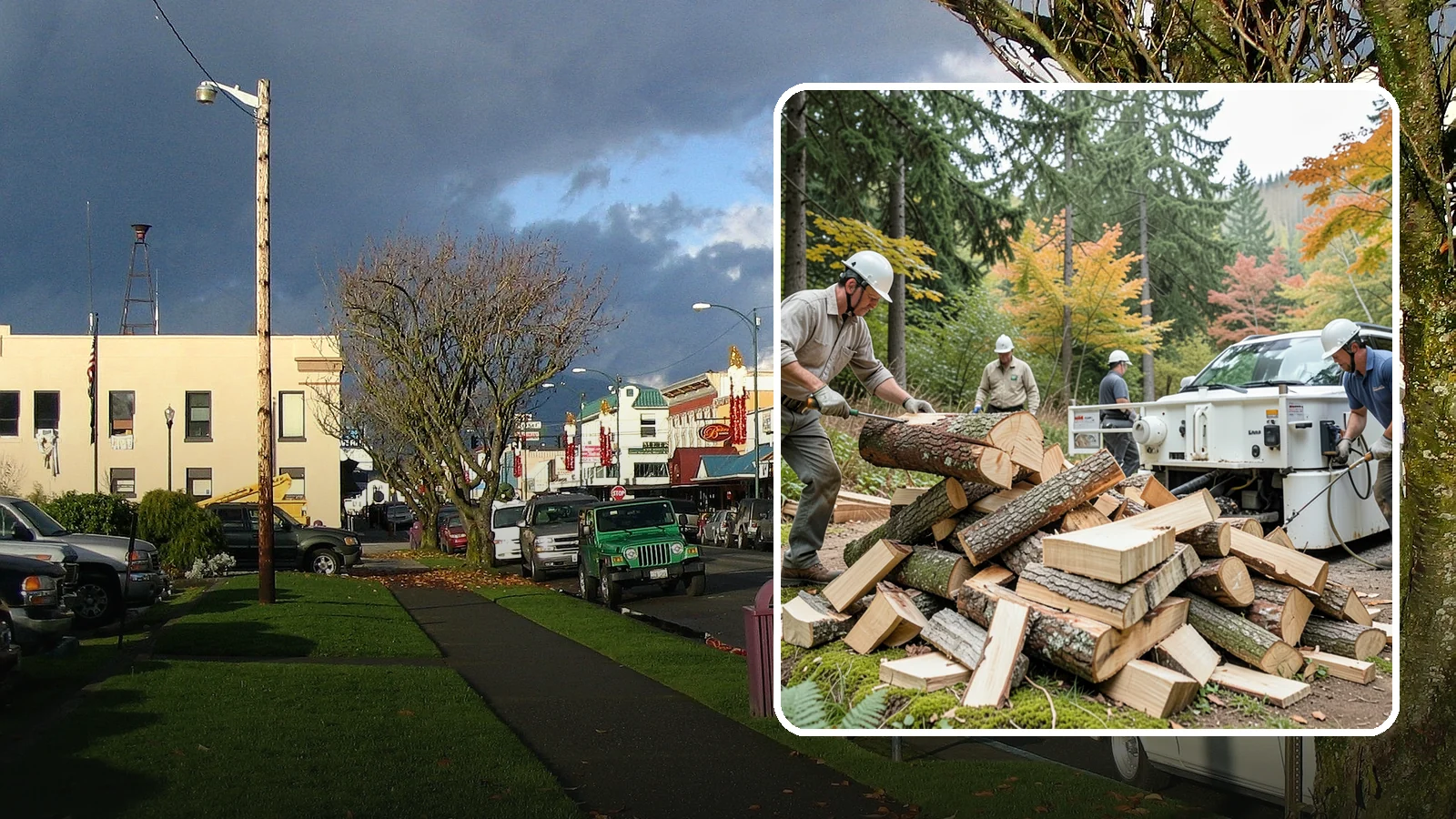 Firewood Splitting in Arlington, Snohomish County, WA - Firewood splitting that opens up rounds for faster drying and easier handling.