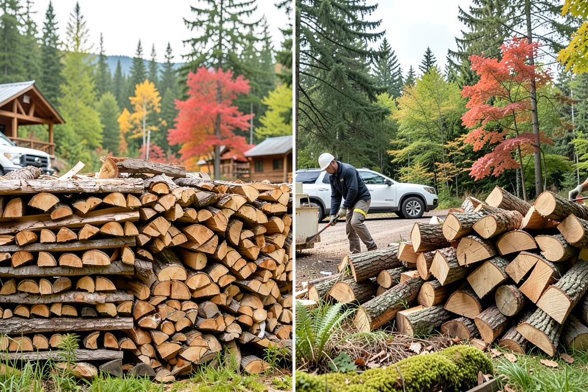 Firewood Splitting in Arlington, Snohomish County, WA - Discuss your preferred split size and volume
