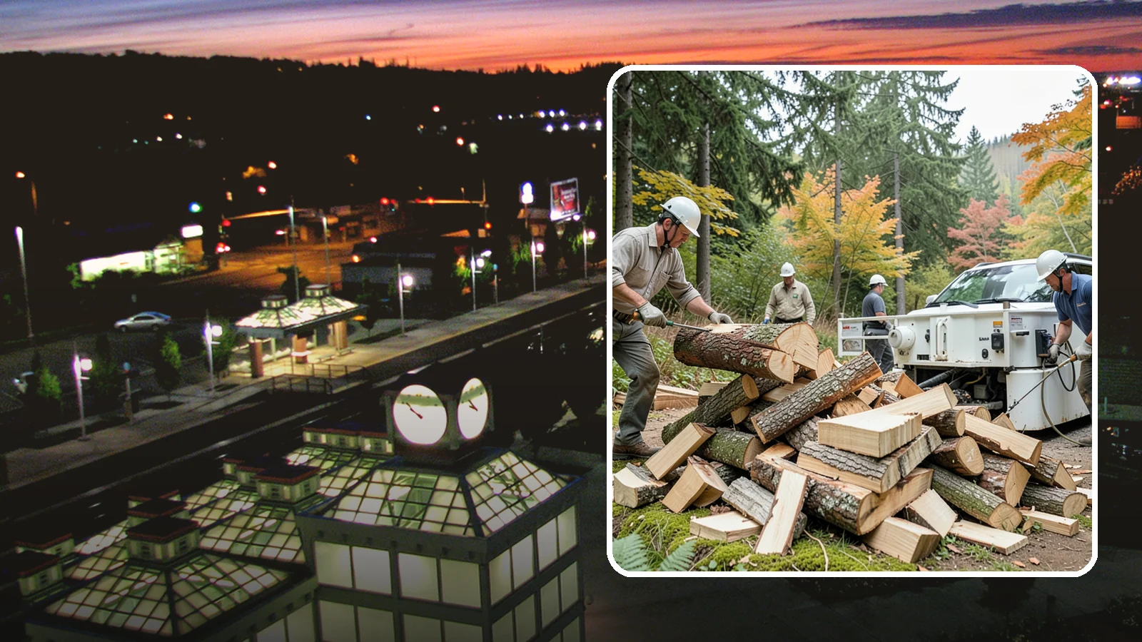 Firewood Splitting in Auburn, King County, WA - Firewood splitting that opens up rounds for faster drying and easier handling.
