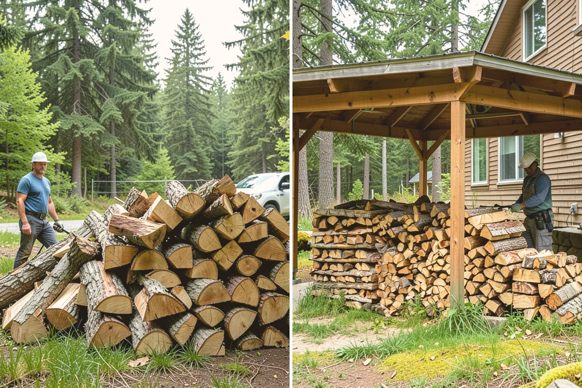 Firewood Splitting in Bellevue, King County, WA - Discuss your preferred split size and volume