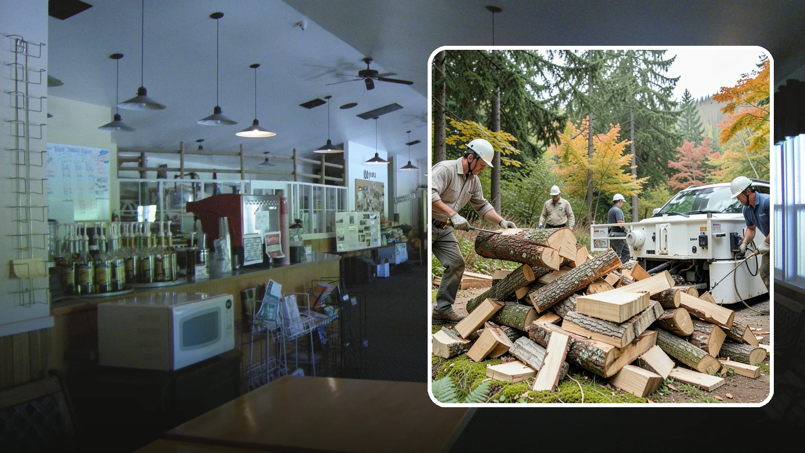 Firewood Splitting in Black Diamond, King County, WA - Firewood splitting that opens up rounds for faster drying and easier handling.