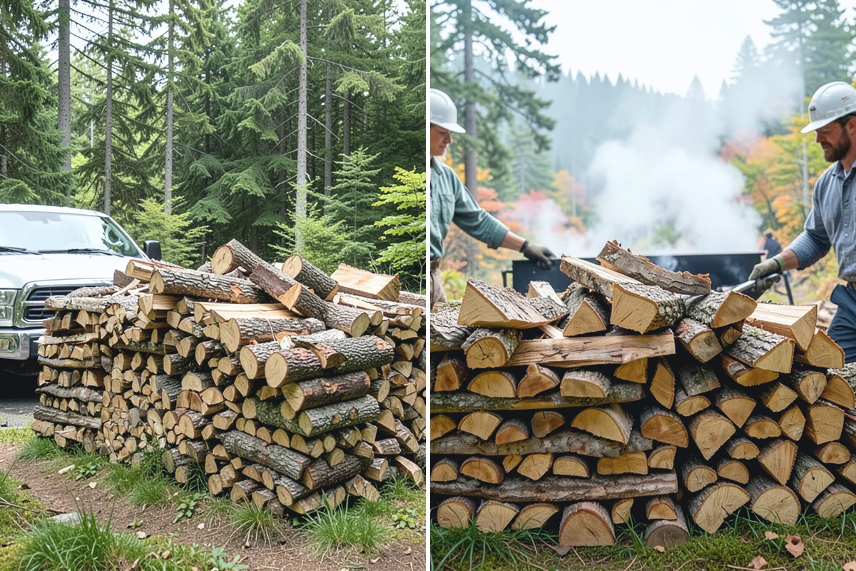 Firewood Splitting in Bonney Lake, Pierce County, WA - Discuss your preferred split size and volume