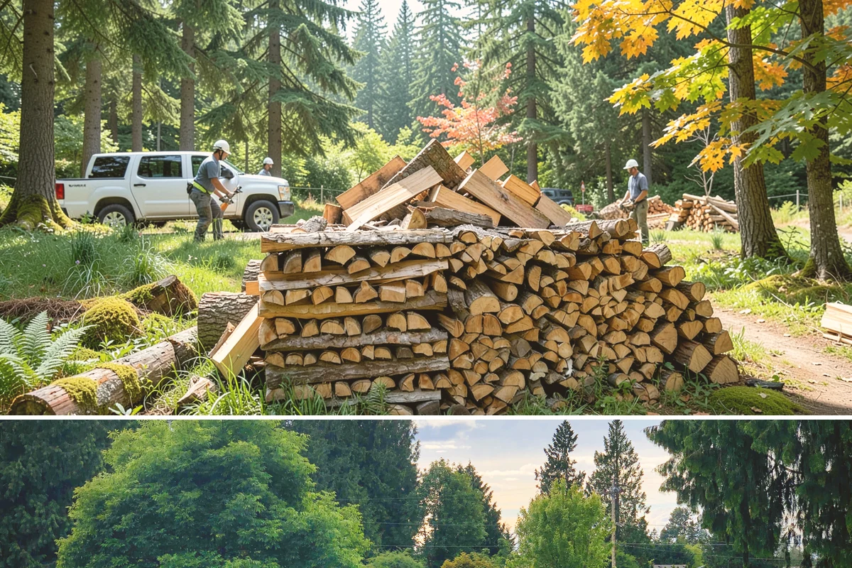 Firewood Splitting in Bonney Lake, Pierce County, WA - Split in the spring so the wood has the warm, drier months to finish seasoning.