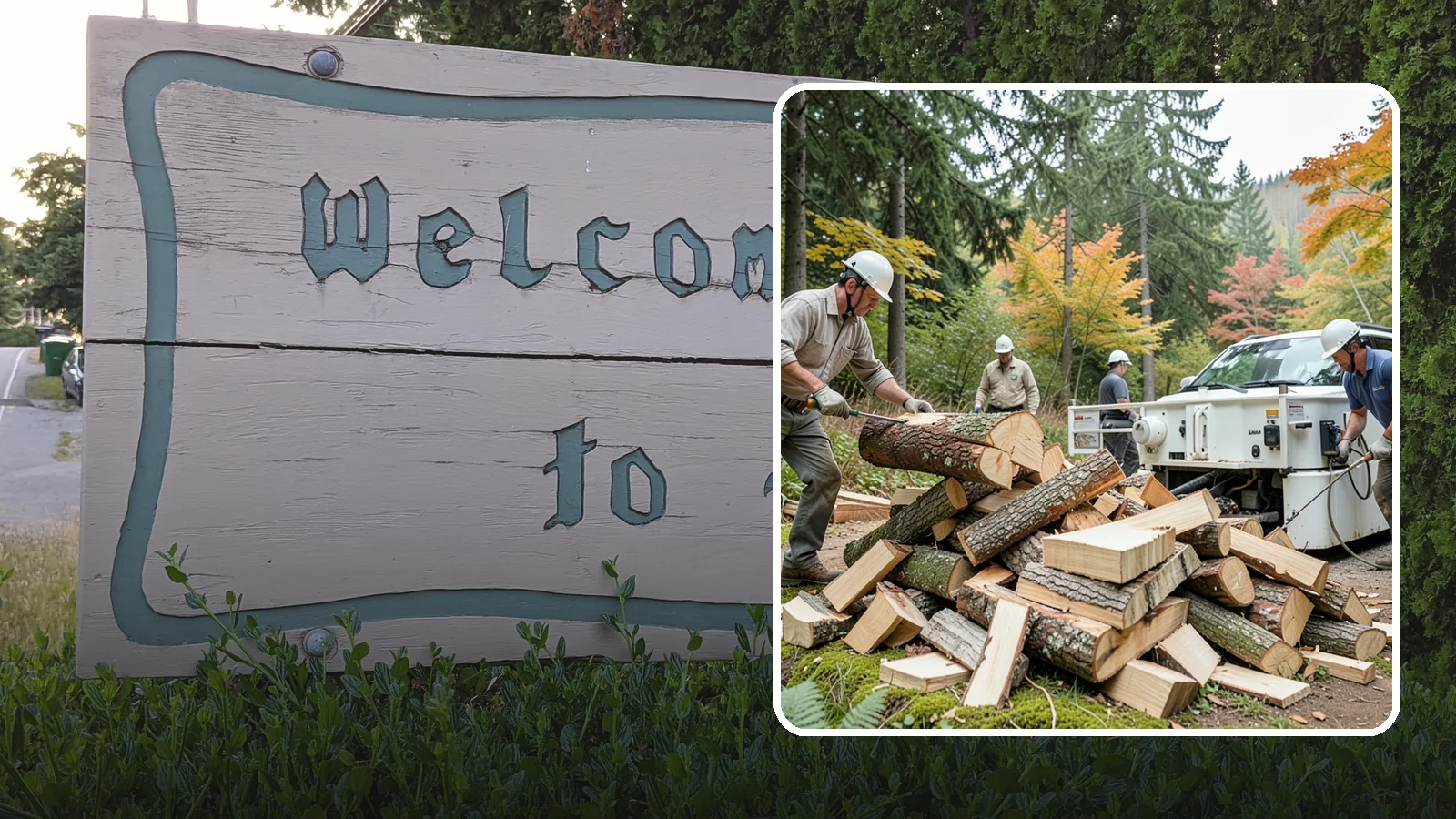 Firewood Splitting in Brier, Snohomish County, WA - Firewood splitting that opens up rounds for faster drying and easier handling.