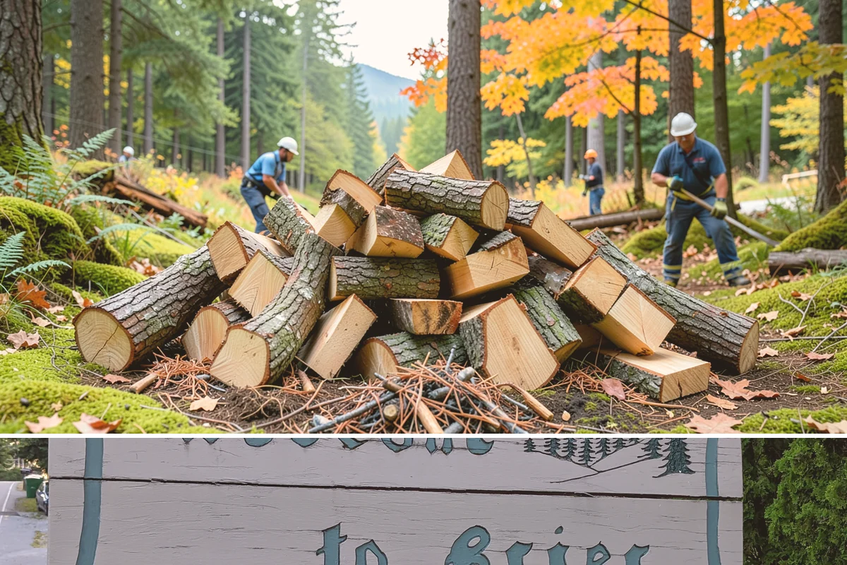 Firewood Splitting in Brier, Snohomish County, WA - Split in the spring so the wood has the warm, drier months to finish seasoning.