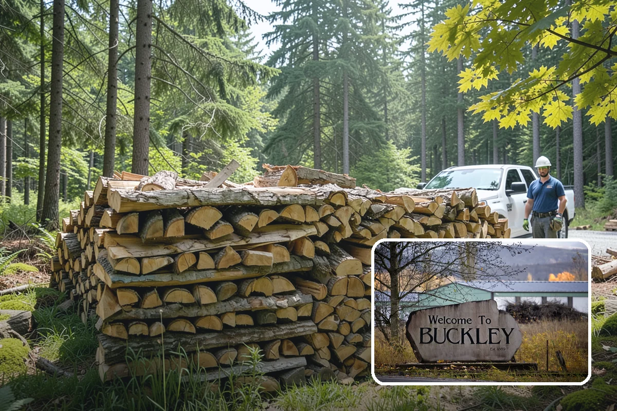 Firewood Splitting in Buckley, Pierce County, WA - Splitting speeds up drying in a damp climate
