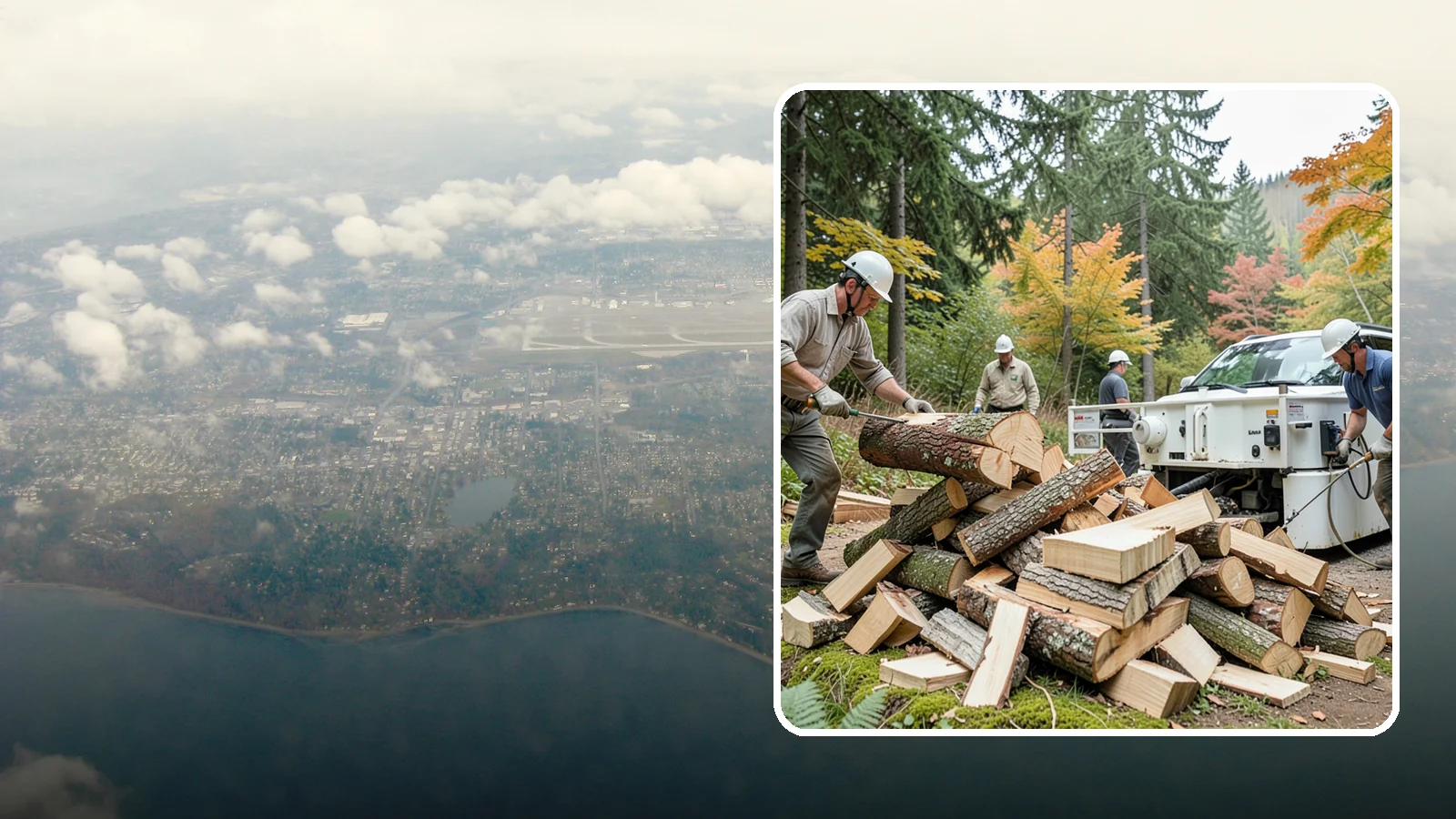 Firewood Splitting in Burien, King County, WA - Firewood splitting that opens up rounds for faster drying and easier handling.