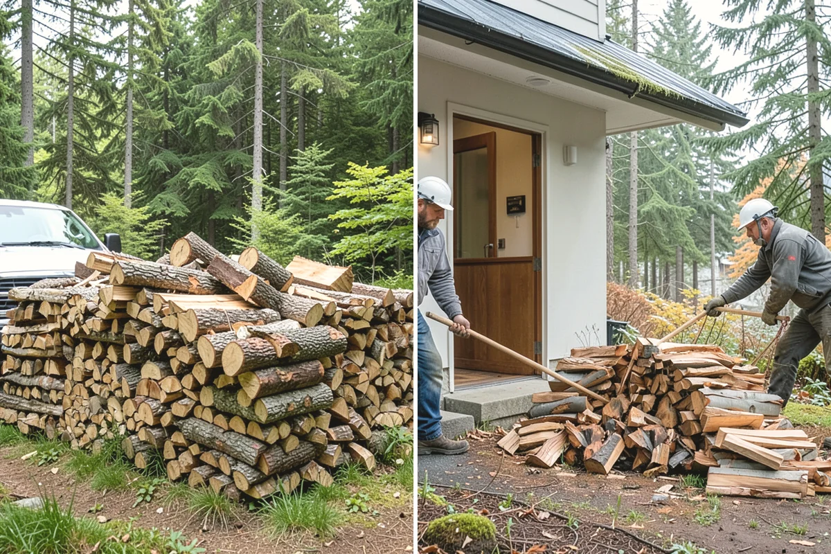 Firewood Splitting in Burien, King County, WA - Discuss your preferred split size and volume