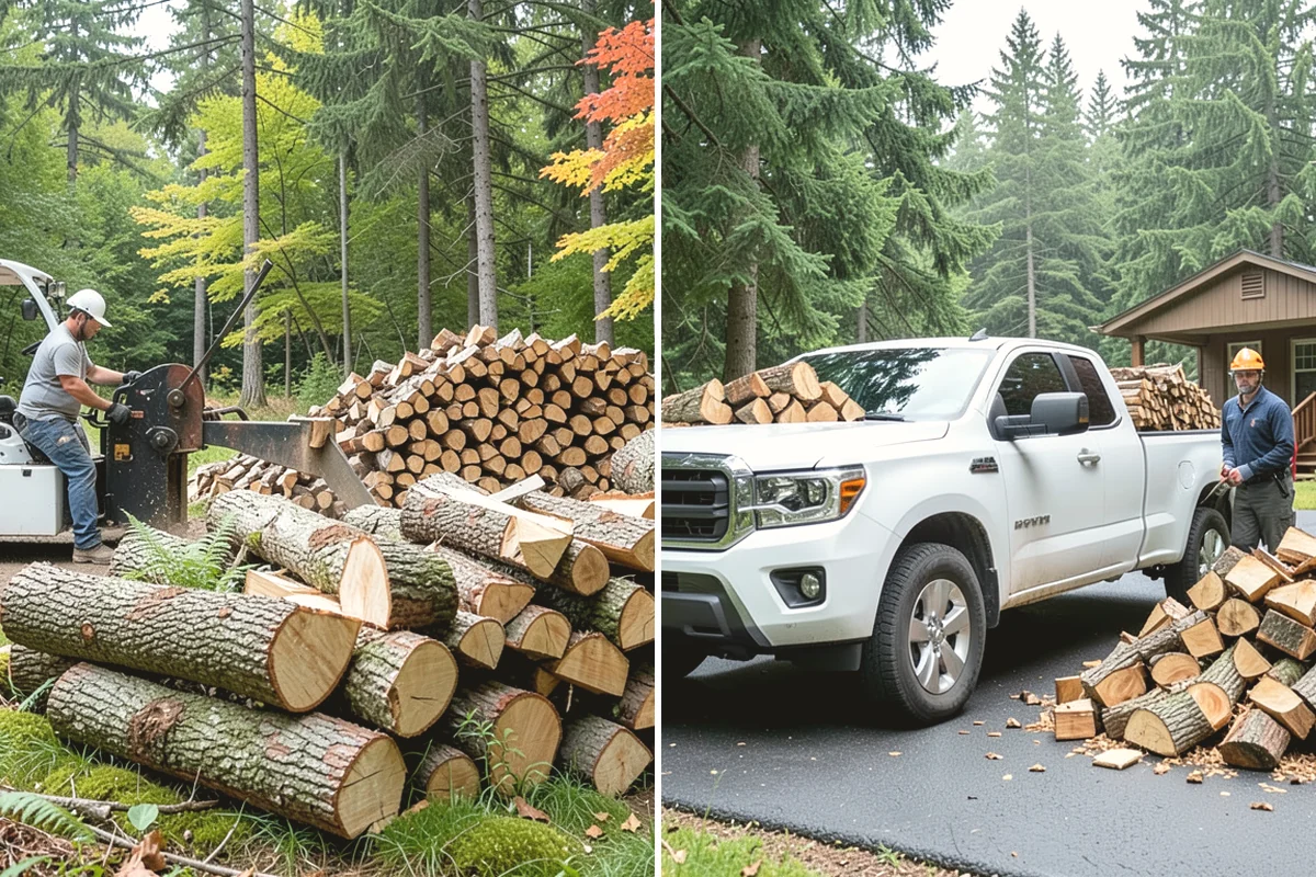 Firewood Splitting in Burlington, Skagit County, WA - Discuss your preferred split size and volume