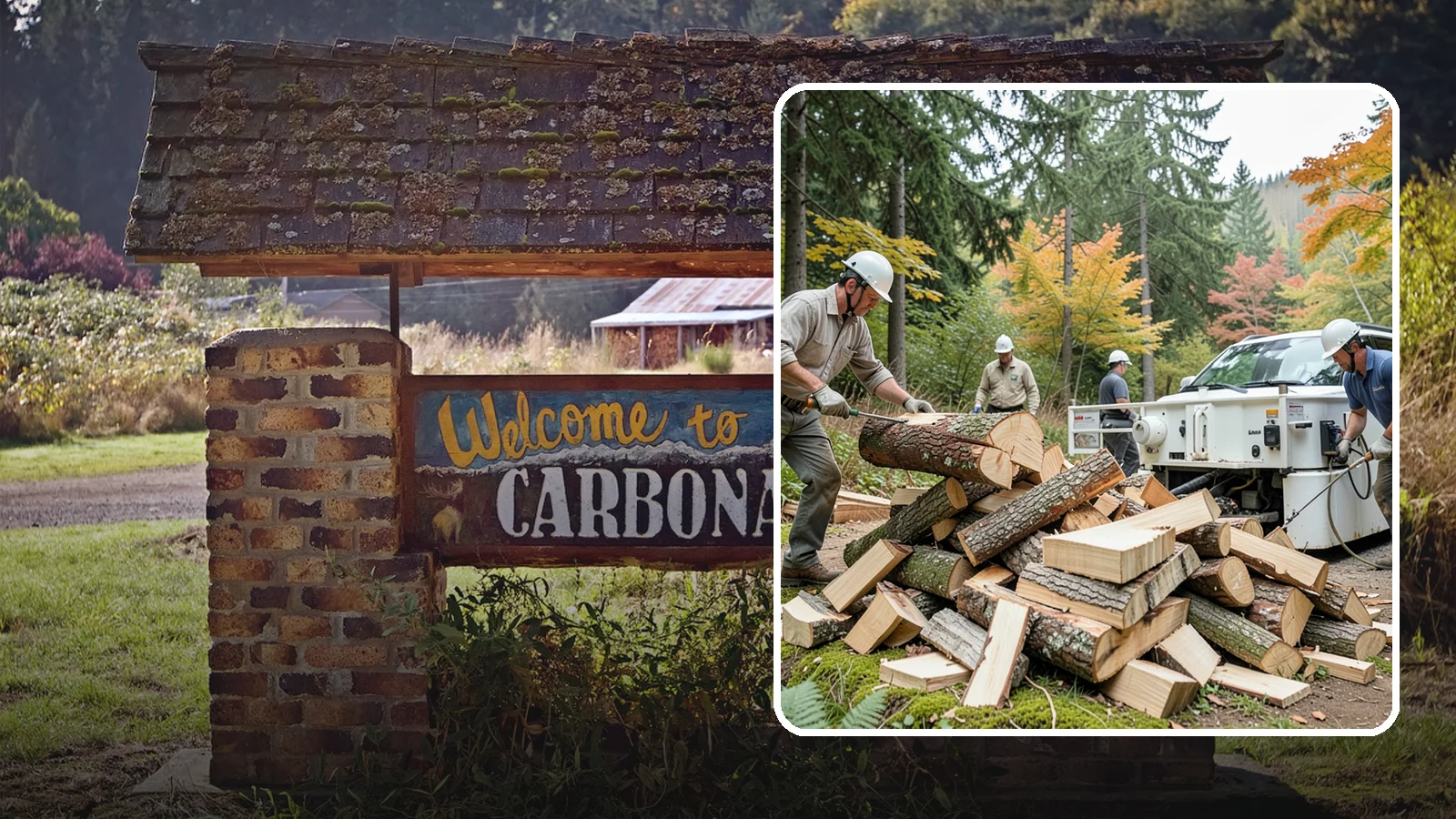 Firewood Splitting in Carbonado, Pierce County, WA - Firewood splitting that opens up rounds for faster drying and easier handling.