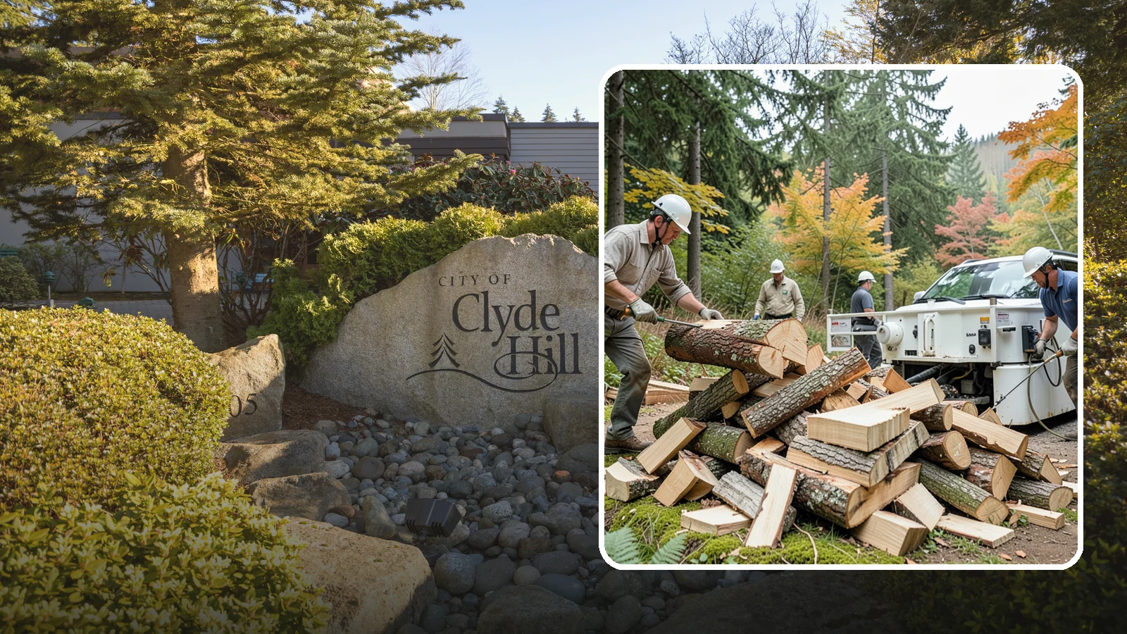 Firewood Splitting in Clyde Hill, King County, WA - Firewood splitting that opens up rounds for faster drying and easier handling.