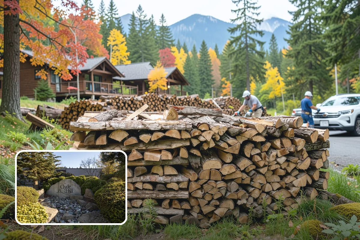 Firewood Splitting in Clyde Hill, King County, WA - Splitting speeds up drying in a damp climate