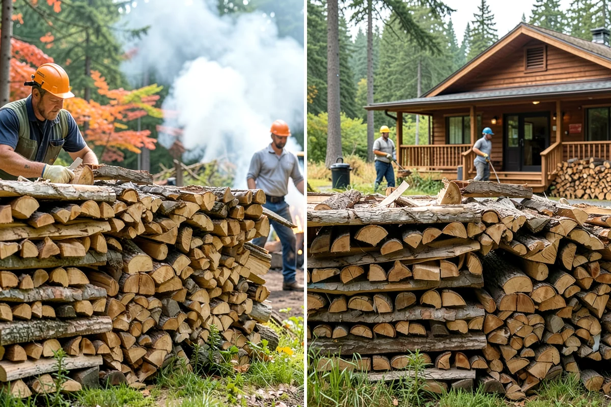 Firewood Splitting in Clyde Hill, King County, WA - Discuss your preferred split size and volume