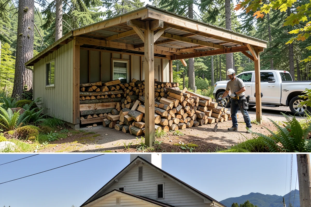 Firewood Splitting in Concrete, Skagit County, WA - Split in the spring so the wood has the warm, drier months to finish seasoning.