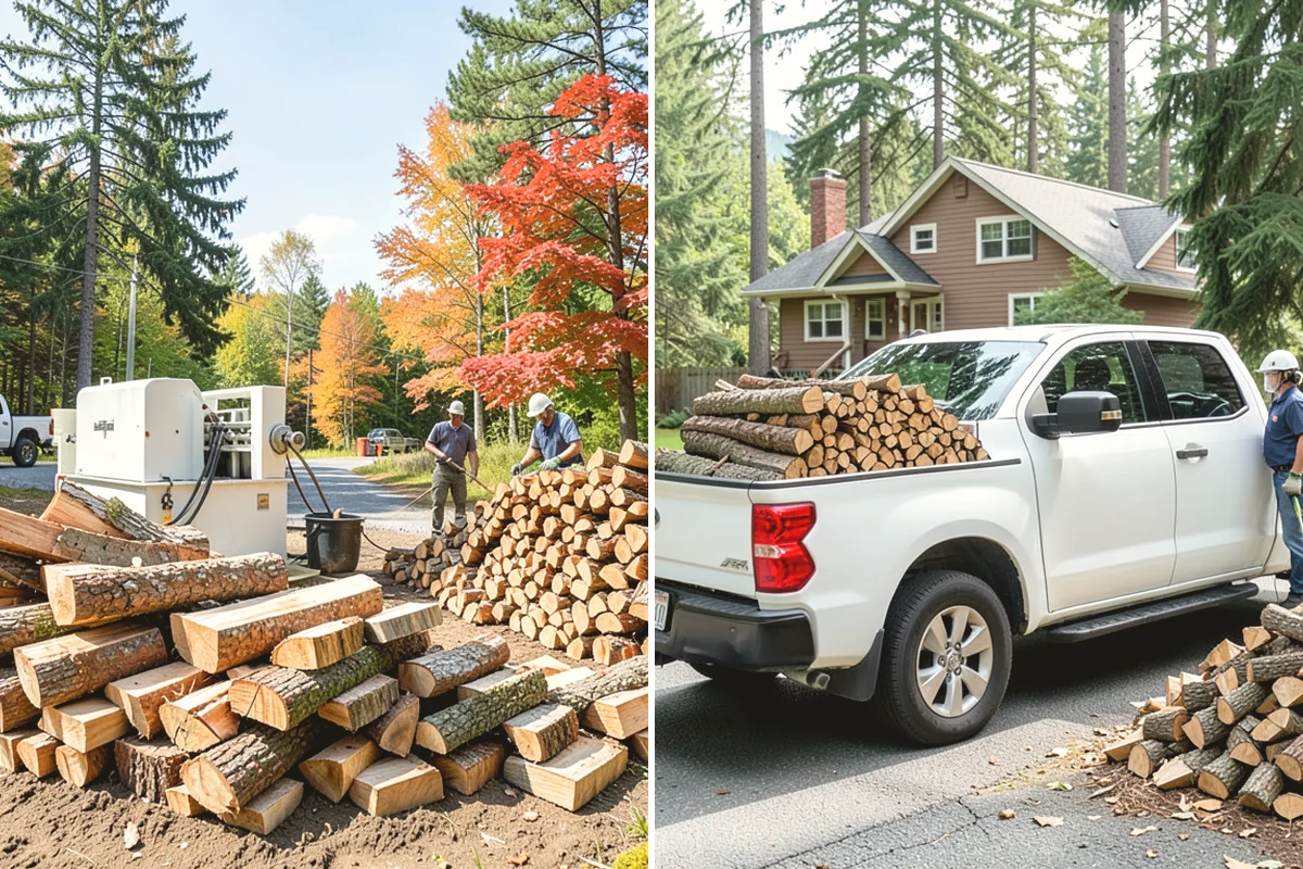 Firewood Splitting in Covington, King County, WA - Discuss your preferred split size and volume