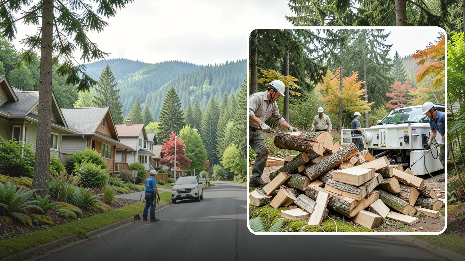 Firewood Splitting in Darrington, Snohomish County, WA - Firewood splitting that opens up rounds for faster drying and easier handling.