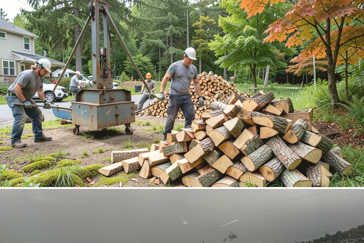 Firewood Splitting in Des Moines, King County, WA - Split in the spring so the wood has the warm, drier months to finish seasoning.