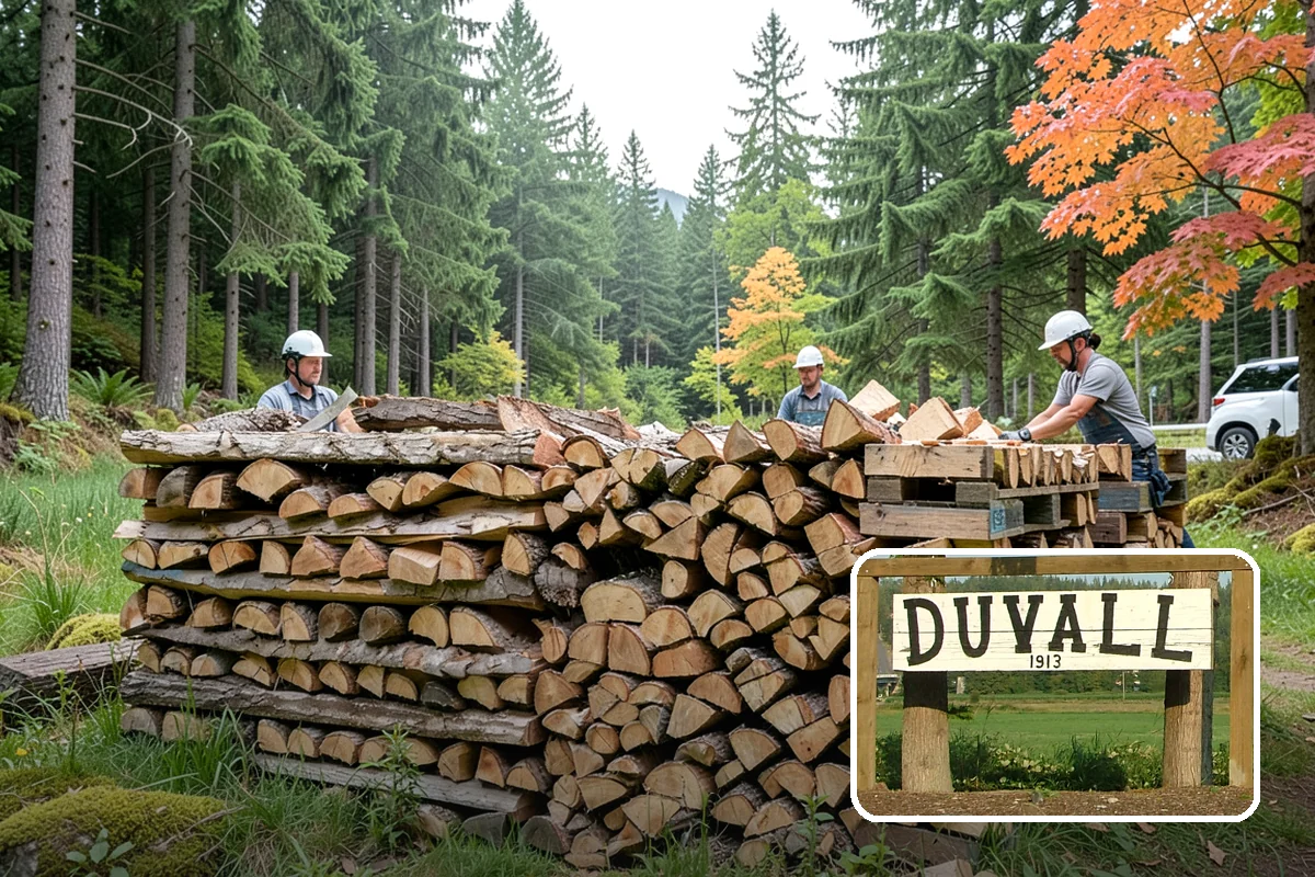 Firewood Splitting in Duvall, King County, WA - Splitting speeds up drying in a damp climate