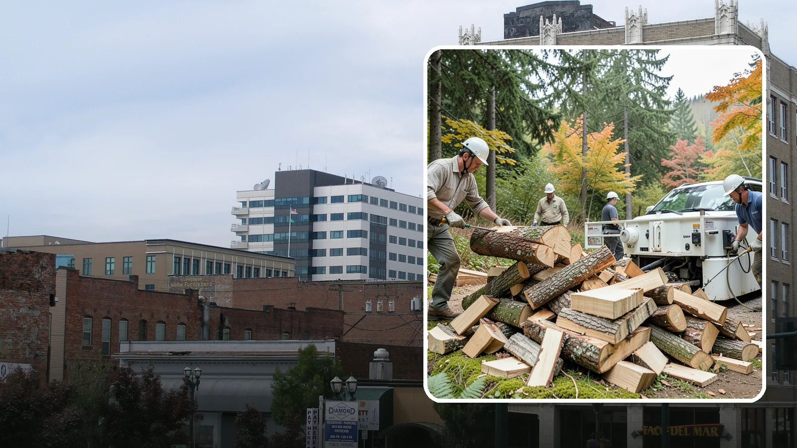 Firewood Splitting in Everett, Snohomish County, WA - Firewood splitting that opens up rounds for faster drying and easier handling.