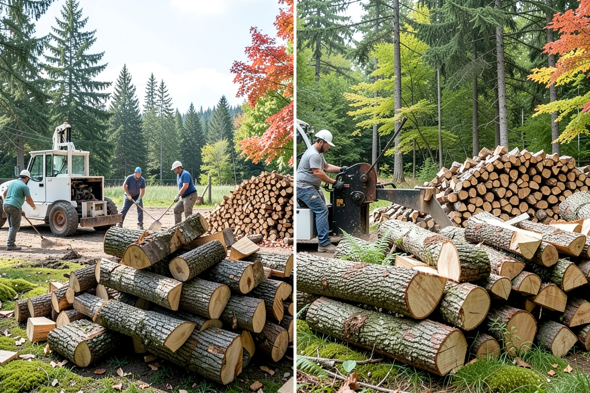 Firewood Splitting in Everett, Snohomish County, WA - Discuss your preferred split size and volume