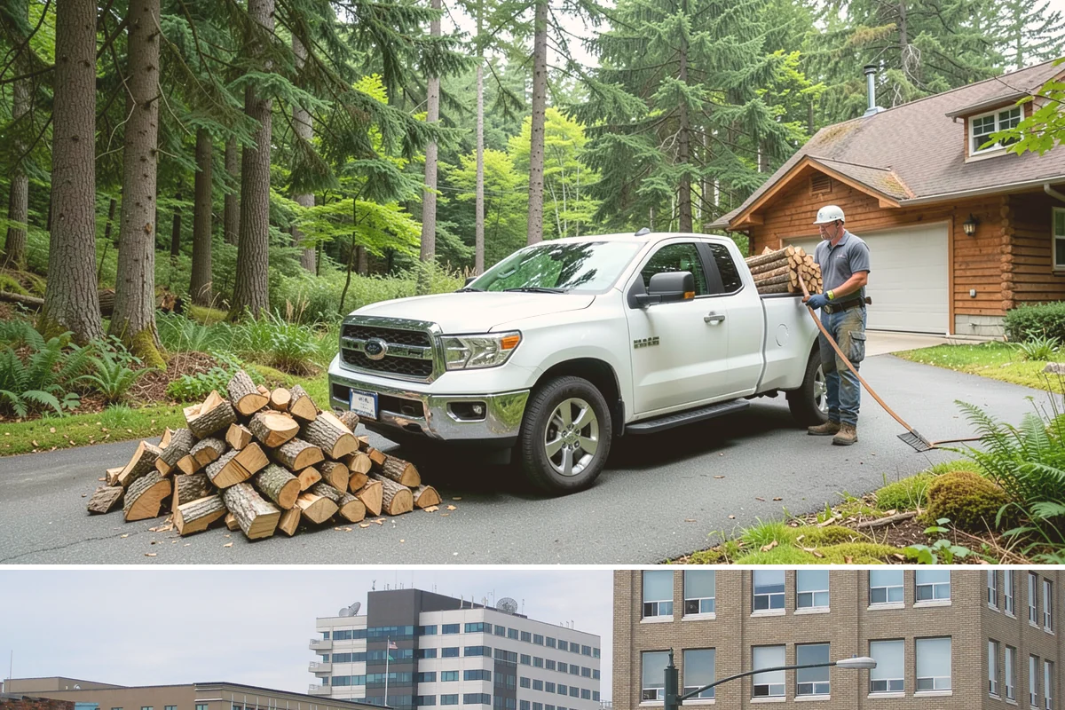 Firewood Splitting in Everett, Snohomish County, WA - Split in the spring so the wood has the warm, drier months to finish seasoning.