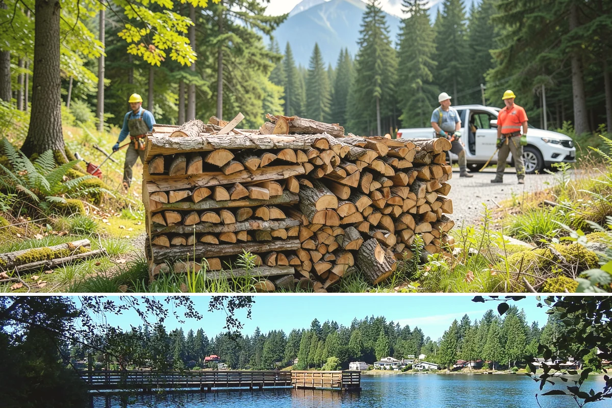 Firewood Splitting in Federal Way, King County, WA - Split in the spring so the wood has the warm, drier months to finish seasoning.