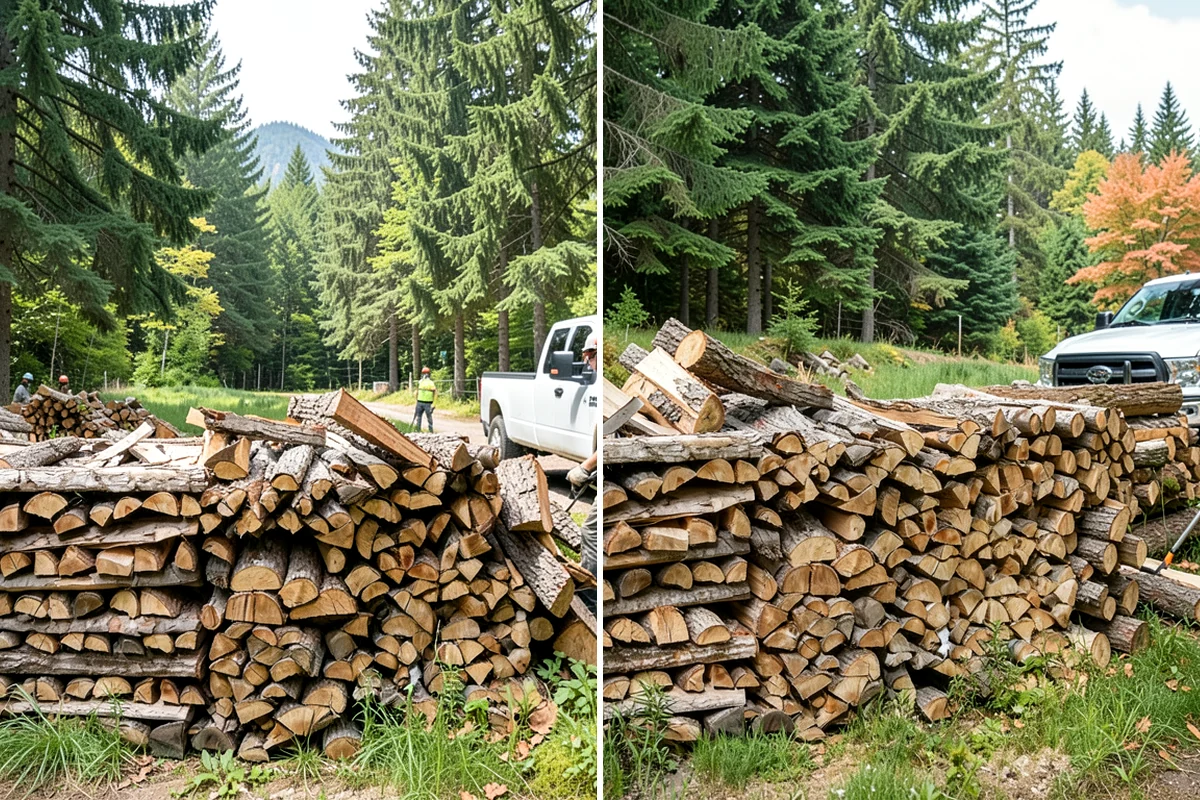 Firewood Splitting in Fircrest, Pierce County, WA - Discuss your preferred split size and volume