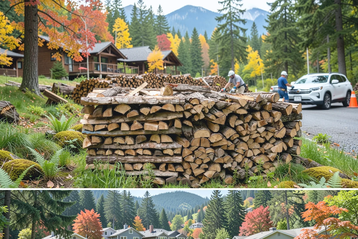 Firewood Splitting in Fircrest, Pierce County, WA - Split in the spring so the wood has the warm, drier months to finish seasoning.