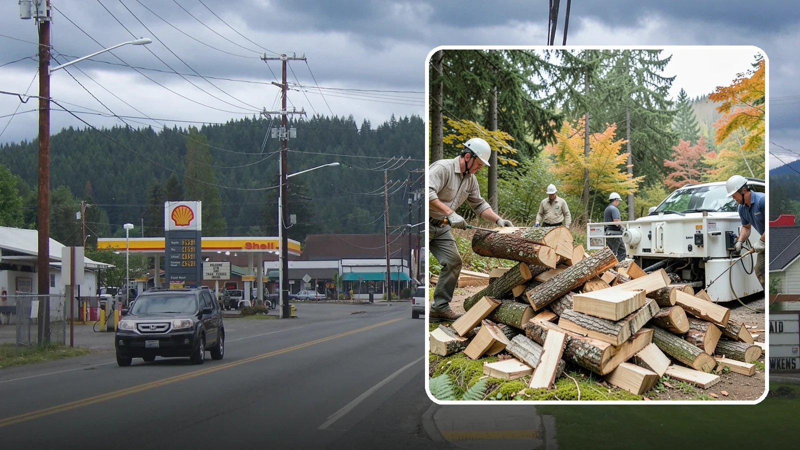 Firewood Splitting in Granite Falls, Snohomish County, WA - Firewood splitting that opens up rounds for faster drying and easier handling.