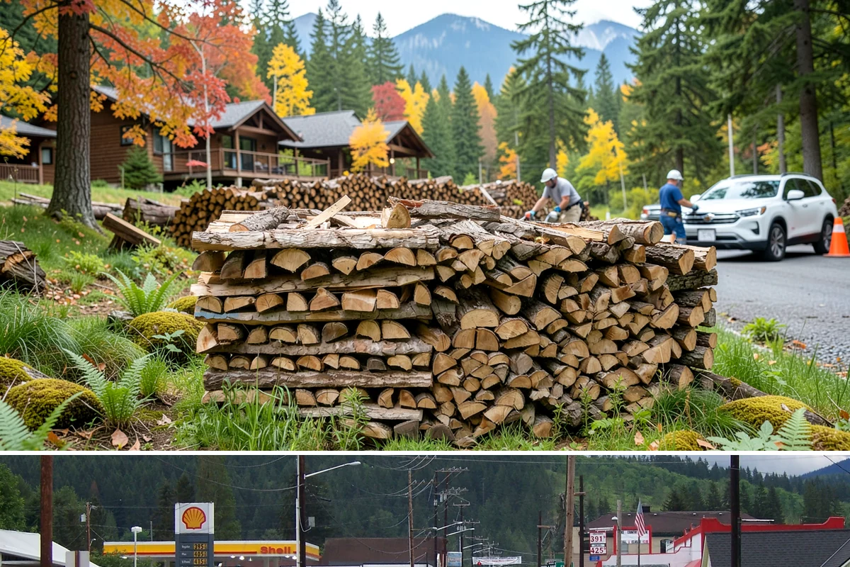 Firewood Splitting in Granite Falls, Snohomish County, WA - Split in the spring so the wood has the warm, drier months to finish seasoning.