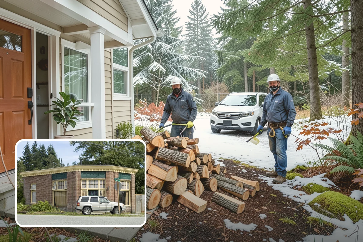 Firewood Splitting in Hamilton, Skagit County, WA - Splitting speeds up drying in a damp climate