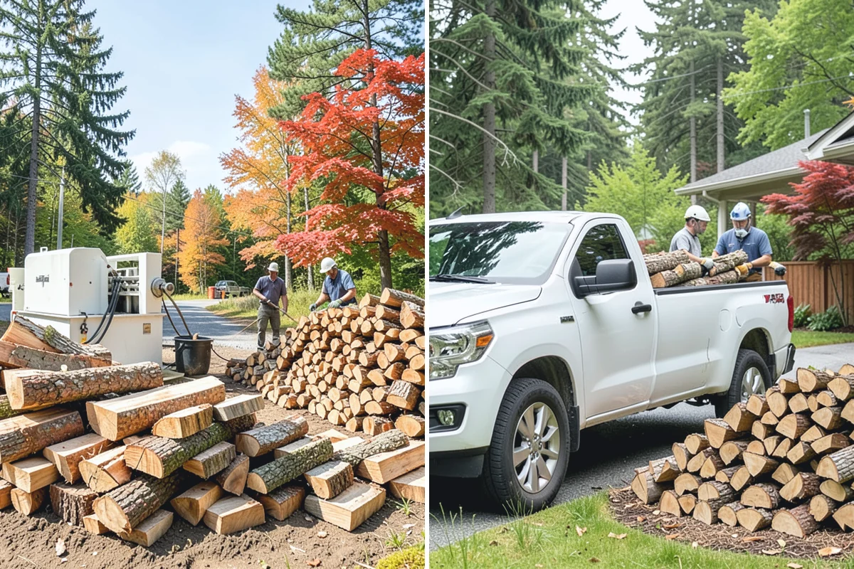 Firewood Splitting in Hamilton, Skagit County, WA - Discuss your preferred split size and volume