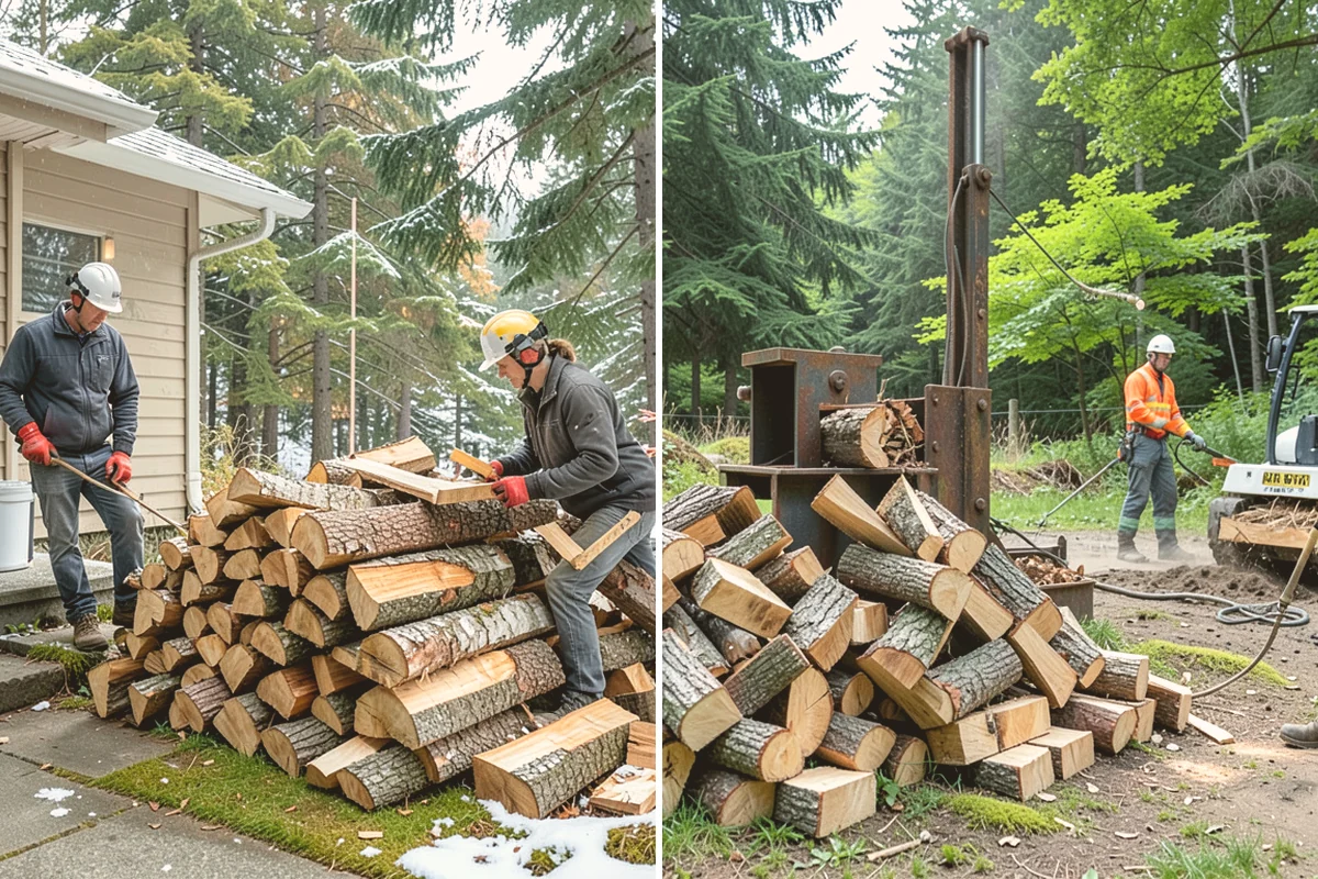 Firewood Splitting in Index, Snohomish County, WA - Discuss your preferred split size and volume