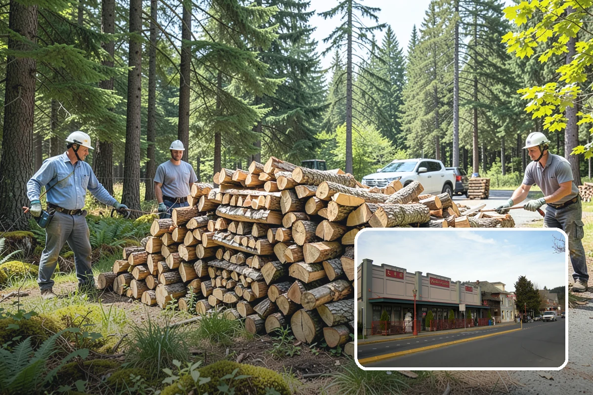 Firewood Splitting in Issaquah, King County, WA - Splitting speeds up drying in a damp climate