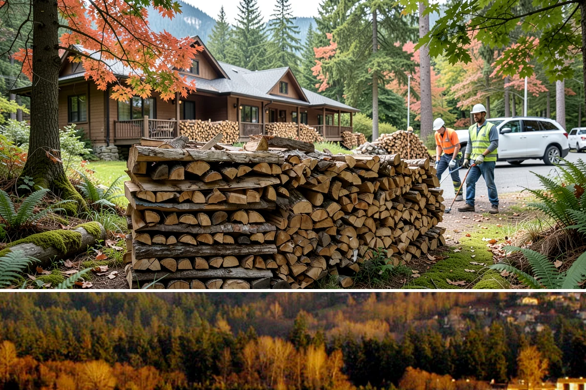 Firewood Splitting in Kenmore, King County, WA - Split in the spring so the wood has the warm, drier months to finish seasoning.