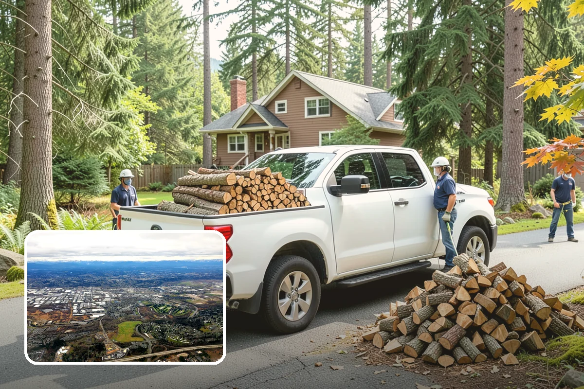 Firewood Splitting in Kent, King County, WA - Splitting speeds up drying in a damp climate