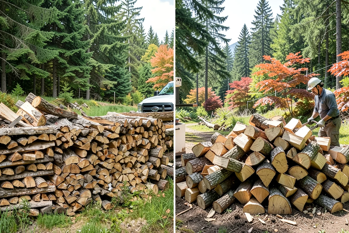Firewood Splitting in Lakewood, Pierce County, WA - Discuss your preferred split size and volume