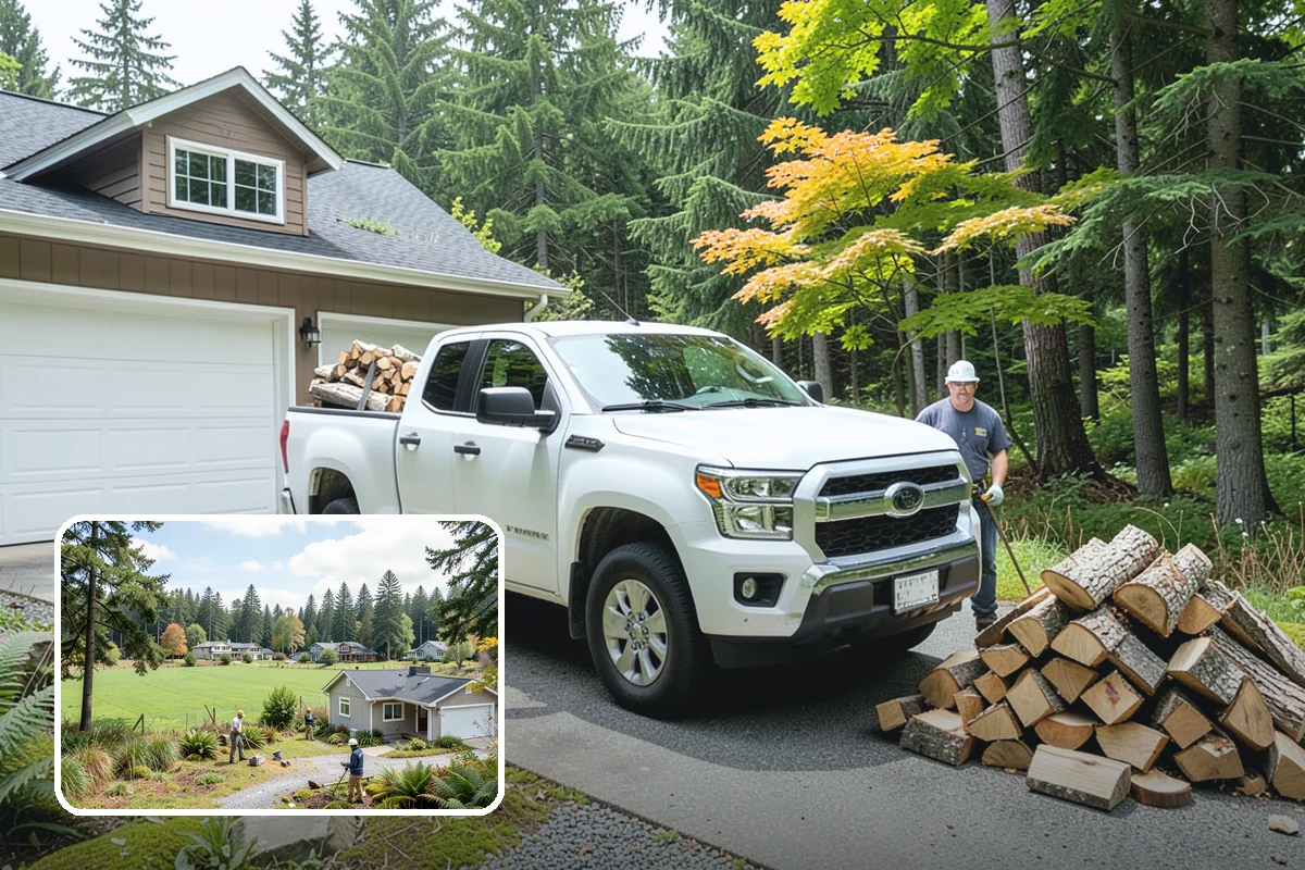 Firewood Splitting in Lyman, WA - Splitting speeds up drying in a damp climate