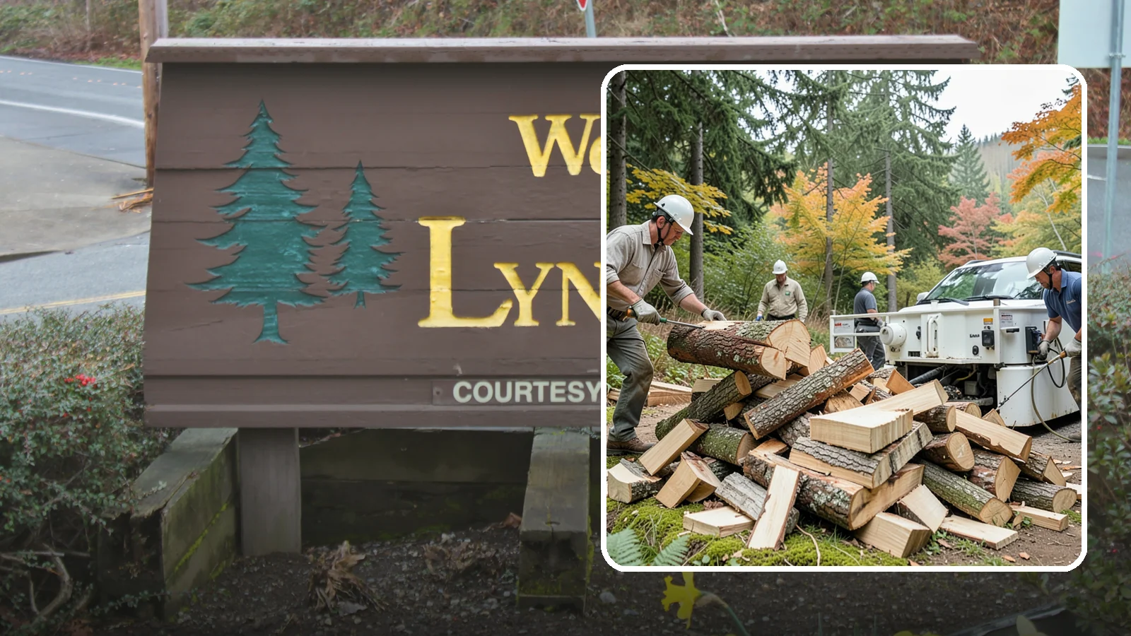 Firewood Splitting in Lynnwood, Snohomish County, WA - Firewood splitting that opens up rounds for faster drying and easier handling.