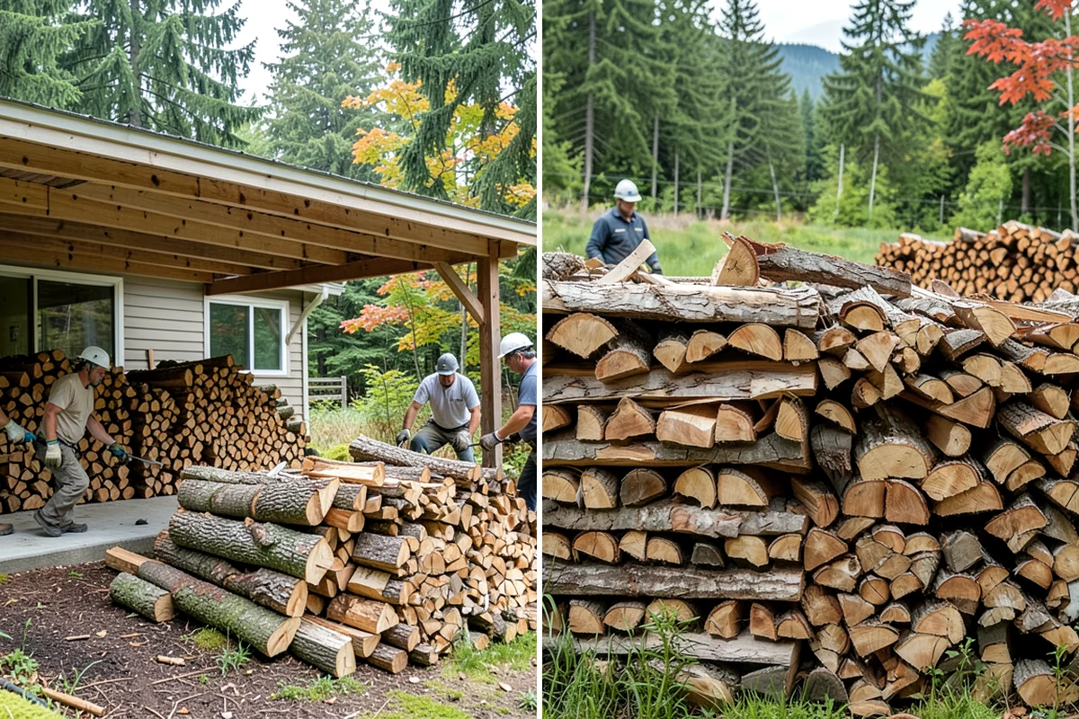 Firewood Splitting in Maple Valley, King County, WA - Discuss your preferred split size and volume