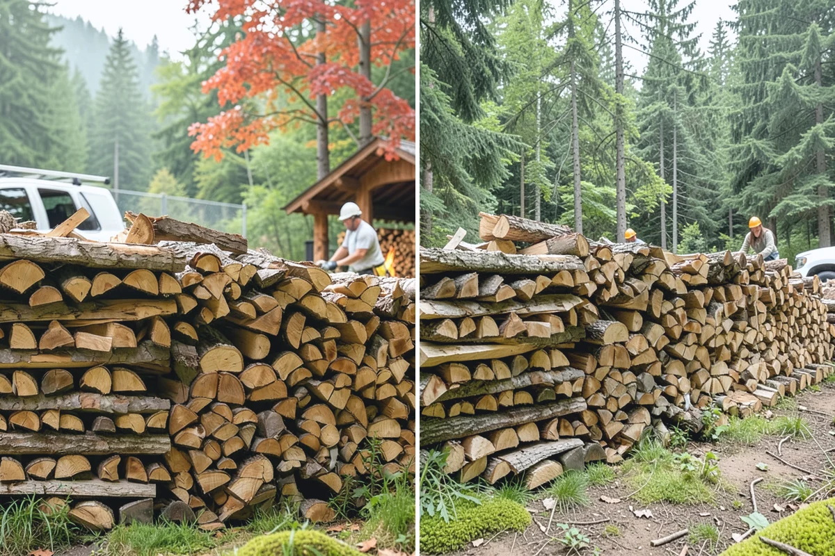 Firewood Splitting in Marysville, Snohomish County, WA - Discuss your preferred split size and volume