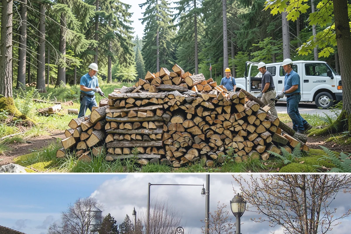 Firewood Splitting in Marysville, Snohomish County, WA - Split in the spring so the wood has the warm, drier months to finish seasoning.