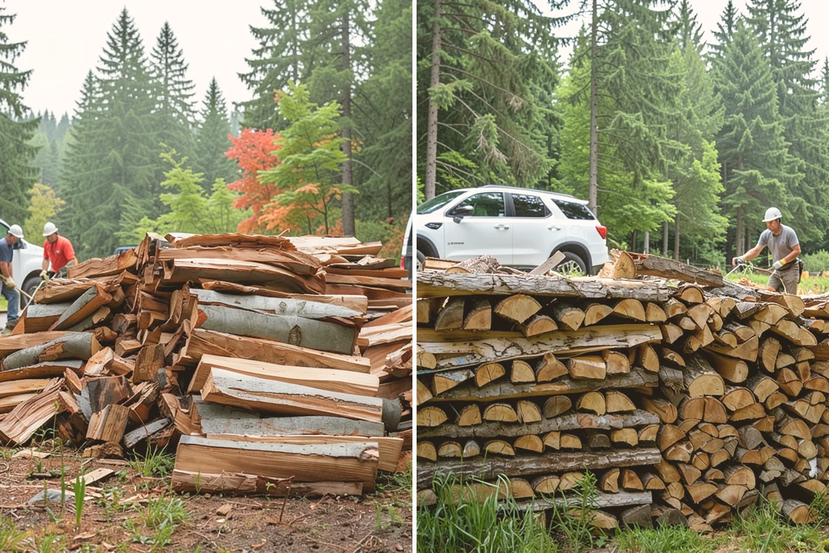 Firewood Splitting in Milton, King County, WA - Discuss your preferred split size and volume