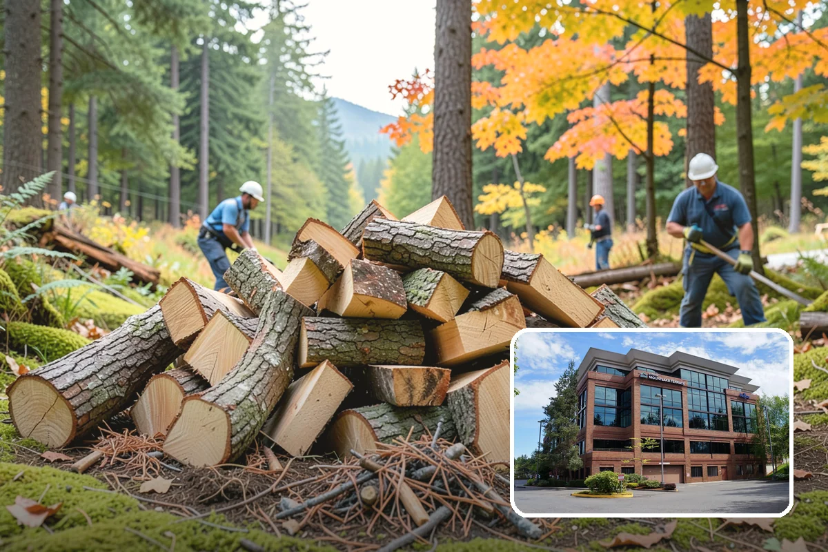 Firewood Splitting in Mountlake Terrace, Snohomish County, WA - Splitting speeds up drying in a damp climate