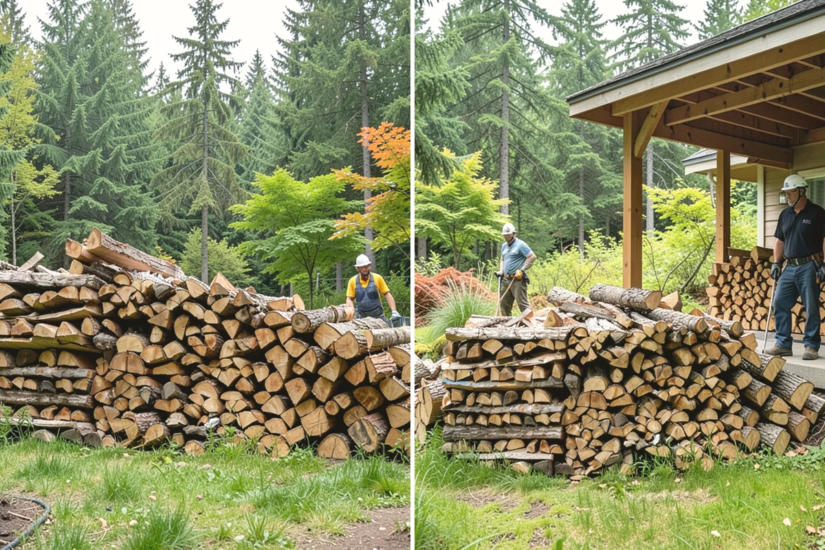 Firewood Splitting in Mountlake Terrace, Snohomish County, WA - Discuss your preferred split size and volume